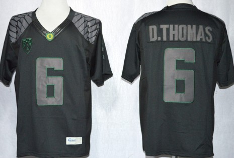 Oregon Ducks #6 DeAnthony Thomas 2013 Lights Black Out Limited Jersey