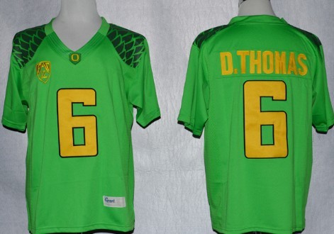 Oregon Ducks #6 DeAnthony Thomas 2013 Light Green Limited Jersey 