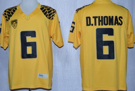 Oregon Ducks #6 DeAnthony Thomas 2013 Yellow Limited Jersey