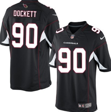Nike Arizona Cardinals #90 Darnell Dockett Black Game Jersey 