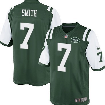 Nike New York Jets #7 Geno Smith Green Game Jersey 