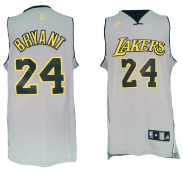 Los Angeles Lakers #24 Kobe Bryant Revolution 30 Swingman 2013 Gray Jersey 