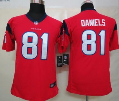 Nike Houston Texans #81 Owen Daniels Red Game Kids Jersey 