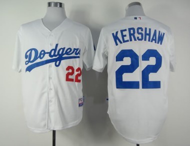 Los Angeles Dodgers #22 Clayton Kershaw White Kids Jersey 
