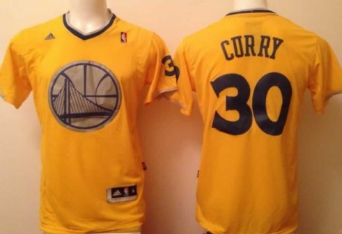 Golden State Warriors #30 Stephen Curry Revolution 30 Swingman 2013 Christmas Day Yellow Jersey