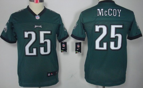 Nike Philadelphia Eagles #25 LeSean McCoy Dark Green Limited Kids Jersey 