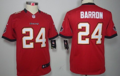 Nike Tampa Bay Buccaneers #24 Mark Barron Red Limited Kids Jersey 
