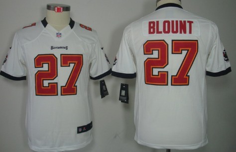 Nike Tampa Bay Buccaneers #27 LeGarrette Blount White Limited Kids Jersey 