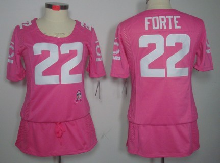 Nike Chicago Bears #22 Matt Forte Breast Cancer Awareness Pink Womens Jersey 