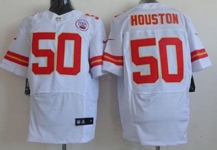 Nike Kansas City Chiefs #50 Justin Houston White Elite Jersey 