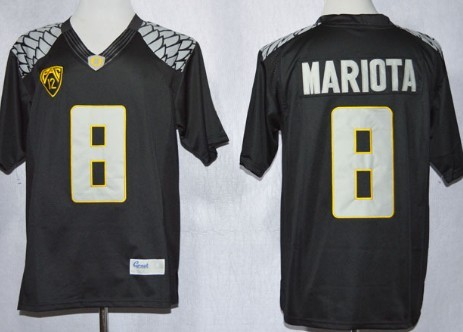 Oregon Ducks #8 Marcus Mariota 2013 Black Limited Jersey