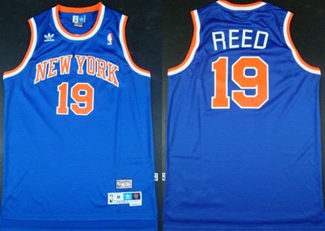 New York Knicks #19 Willis Reed Blue Swingman Throwback Jersey 