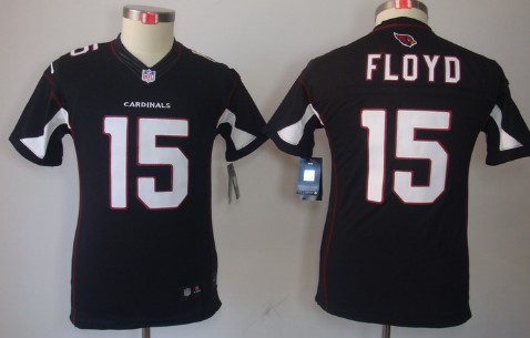 Nike Arizona Cardinals #15 Michael Floyd Black Limited Kids Jersey 