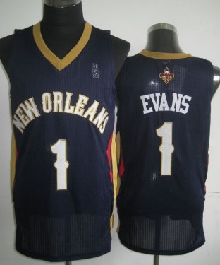 New Orleans Pelicans #1 Tyreke Evans Navy Blue Swingman Jersey