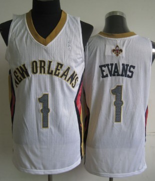 New Orleans Pelicans #1 Tyreke Evans White Swingman Jersey