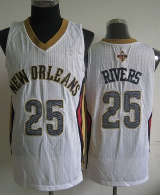 New Orleans Pelicans #25 Austin Rivers White Swingman Jersey 