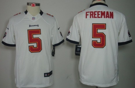 Nike Tampa Bay Buccaneers #5 Josh Freeman White Limited Kids Jersey 