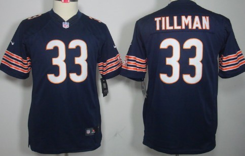 Nike Chicago Bears #33 Charles Tillman Blue Limited Kids Jersey 