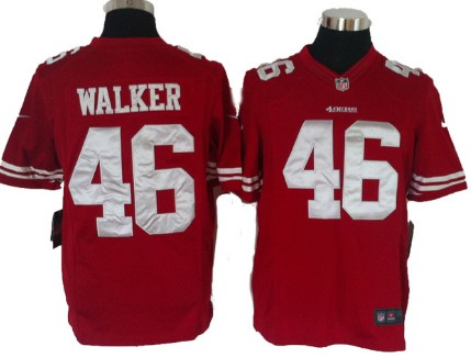 Nike San Francisco 49ers #46 Delanie Walker Red Limited Jersey 