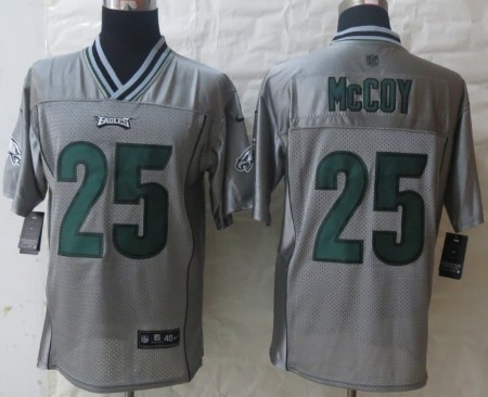 Nike Philadelphia Eagles #25 LeSean McCoy 2013 Gray Vapor Elite Jersey