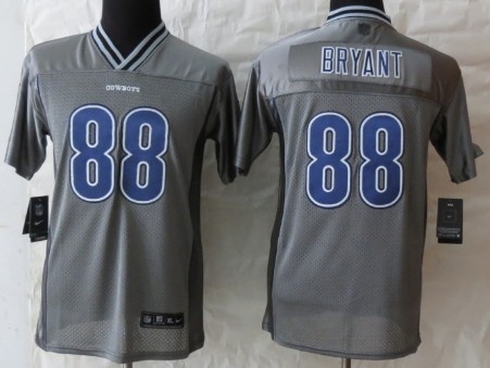Nike Dallas Cowboys #88 Dez Bryant 2013 Gray Vapor Kids Jersey 