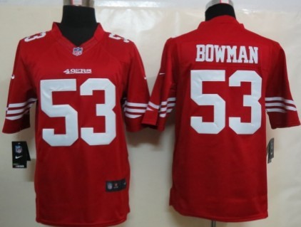 Nike San Francisco 49ers #53 NaVorro Bowman Red Limited Jersey 