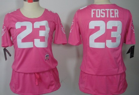 Nike Chicago Bears #23 Devin Hester Breast Cancer Awareness Pink Womens Jersey 