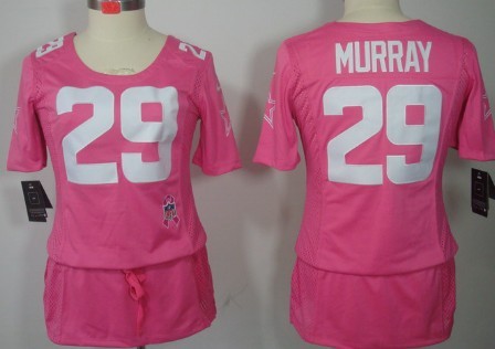 Nike Dallas Cowboys #29 DeMarco Murray Breast Cancer Awareness Pink Womens Jersey 