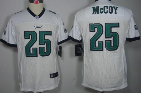 Nike Philadelphia Eagles #25 LeSean McCoy White Limited Kids Jersey 