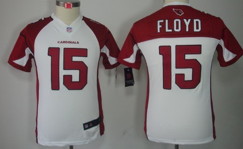 Nike Arizona Cardinals #15 Michael Floyd White Limited Kids Jersey 