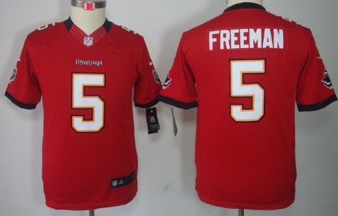 Nike Tampa Bay Buccaneers #5 Josh Freeman Red Limited Kids Jersey 