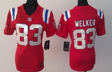 Nike New England Patriots #83 Wes Welker Red Game Womens Jersey
