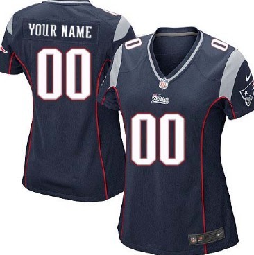 Women's Nike New England Patriots Customized Blue Limited Jersey