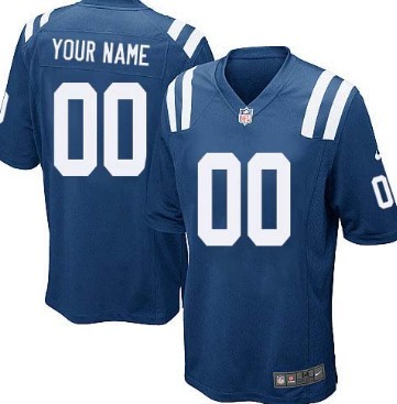 Kids' Nike Indianapolis Colts Customized Blue Game Jersey 