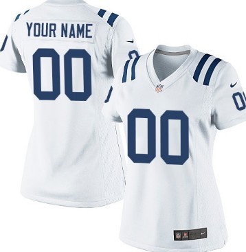 Women's Nike Indianapolis Colts Customized White Limited Jersey
