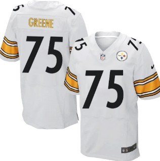 Nike Pittsburgh Steelers #75 Joe Greene White Elite Jersey 