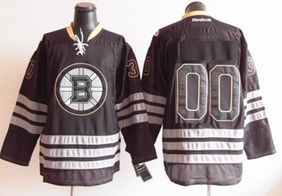Boston Bruins Mens Customized 2012 Black Ice Jersey 