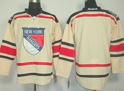New York Rangers Mens Customized 2012 Winter Classci Cream Jersey