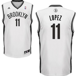 Brooklyn Nets #11 Brook Lopez White Swingman Jersey 