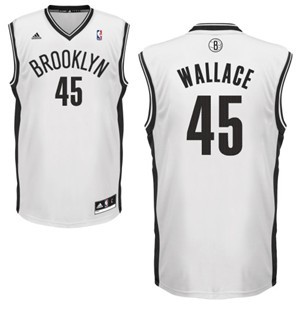 Brooklyn Nets #45 Gerald Wallace White Swingman Jersey 