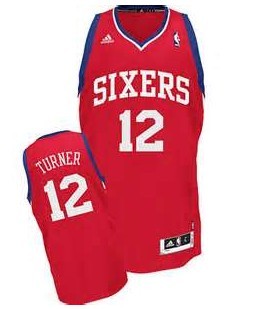 Philadelphia 76ers #12 Evan Turner Red Swingman Jersey