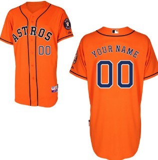 Kids' Houston Astros Customized Orange Jersey 
