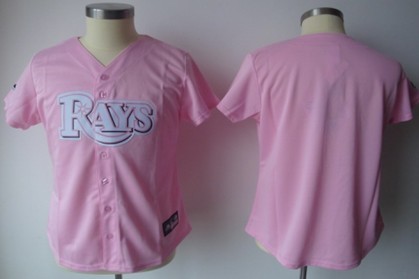 Women's Tampa Bay Rays Customized Pink Jersey 