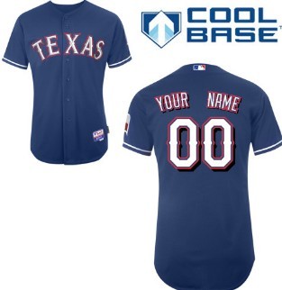 Kids' Texas Rangers Customized Blue Jersey 