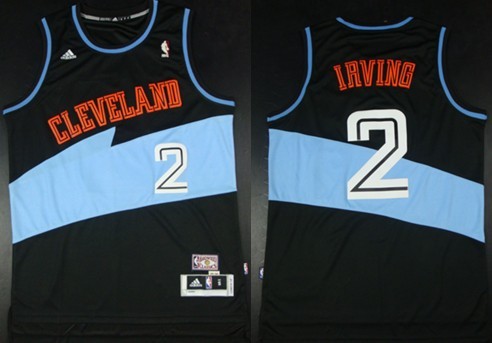 Cleveland Cavaliers #2 Kyrie Irving ABA Hardwood Classic Swingman Black Jersey 