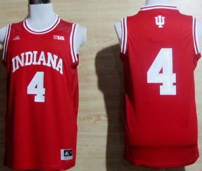 Indiana Hoosiers #4 Victor Oladipo Red Big 10 Patch Jersey