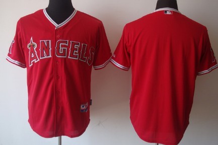 LA Angels of Anaheim Blank Red Kids Jersey 