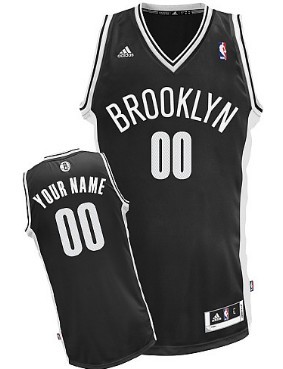Mens Brooklyn Nets Customized Black Jersey 