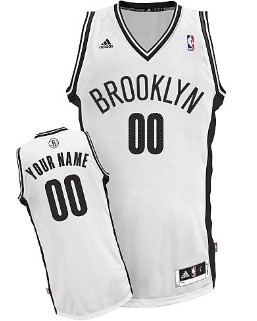 Kids Brooklyn Nets Customized White Jersey 