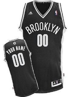 Kids Brooklyn Nets Customized Black Jersey 